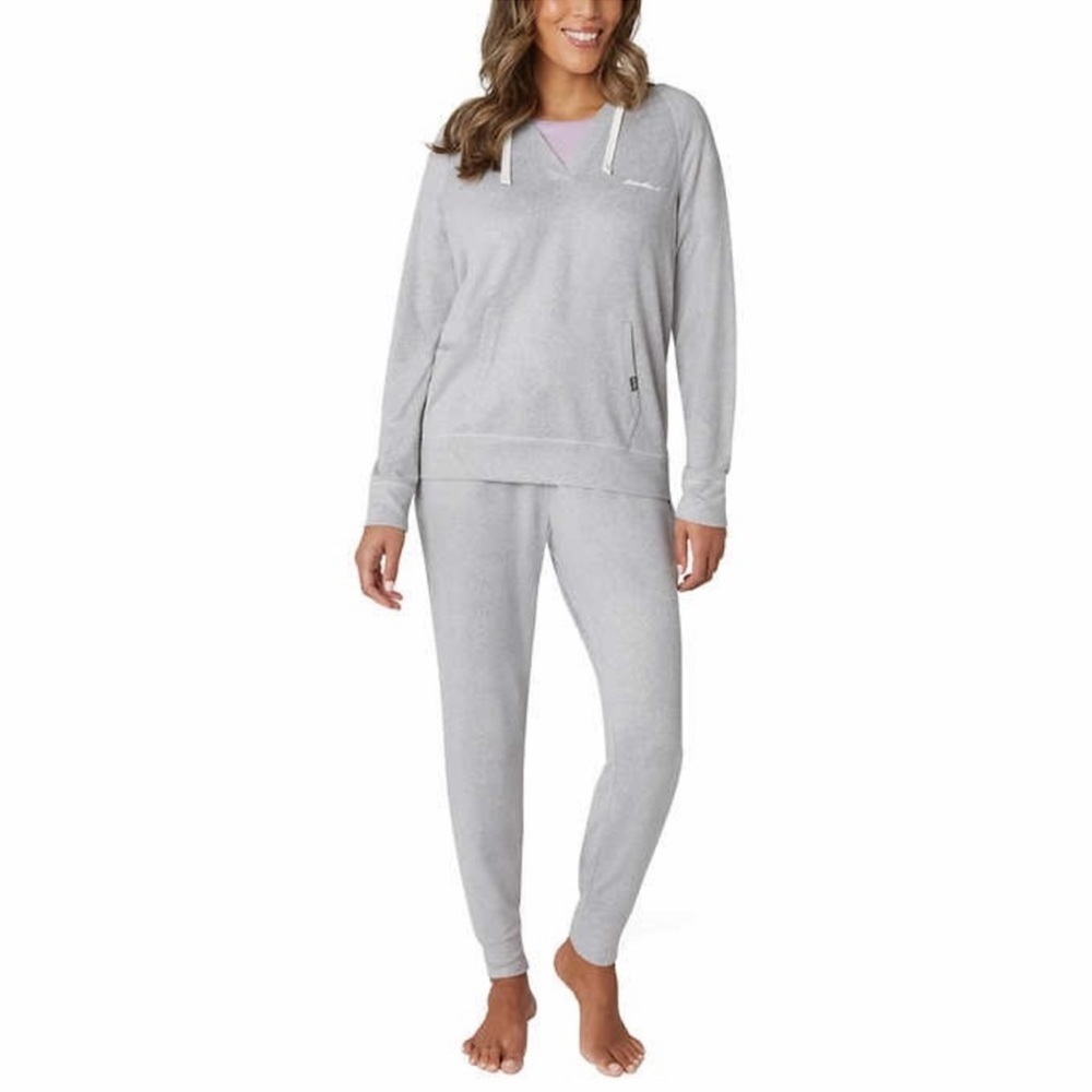 NWT Eddie Bauer Women’s 3-Piece Hacci Lounge PJ Set - Picture 2 of 7